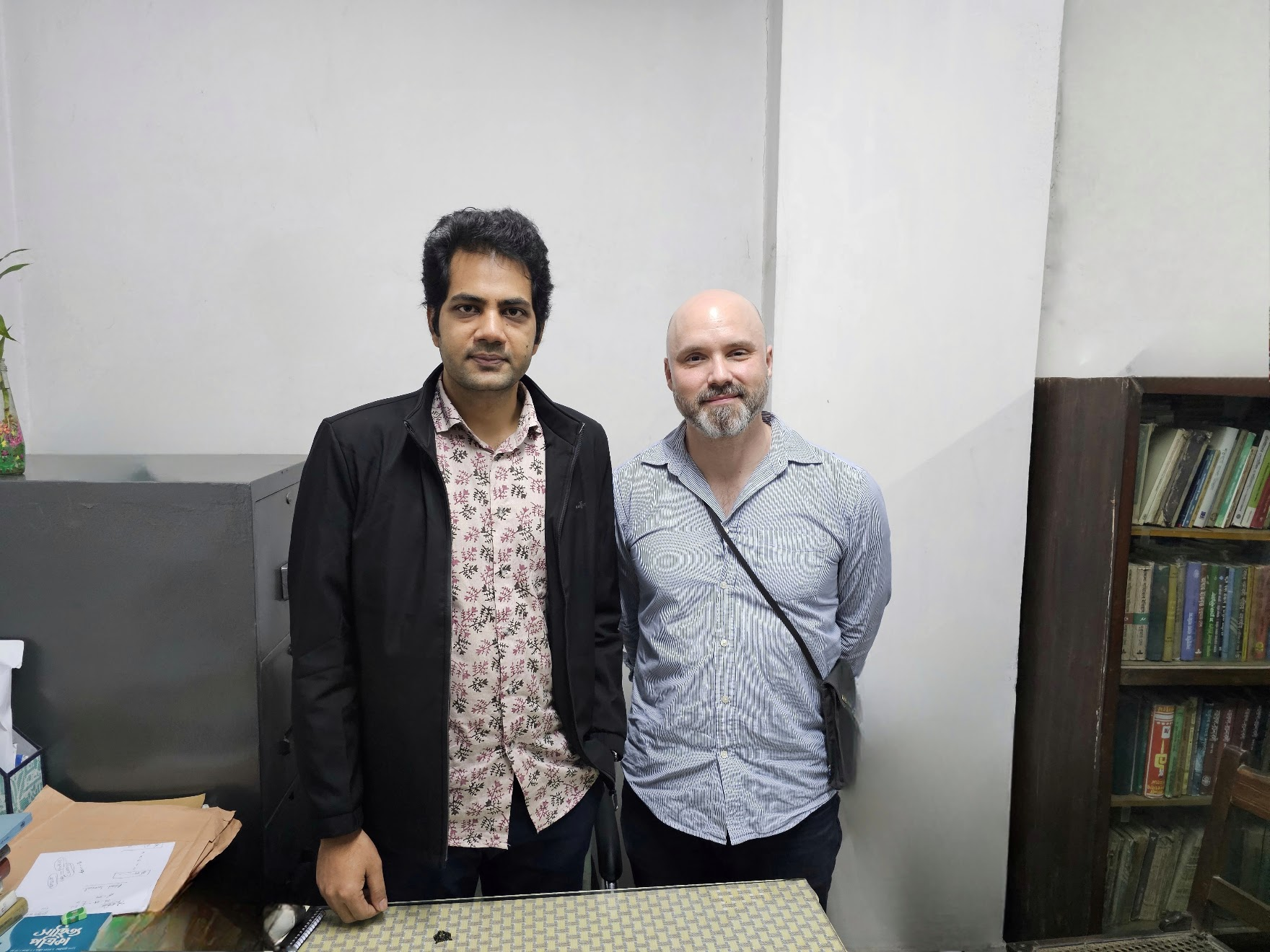 Joel Bordeaux at the Department of Bangla office