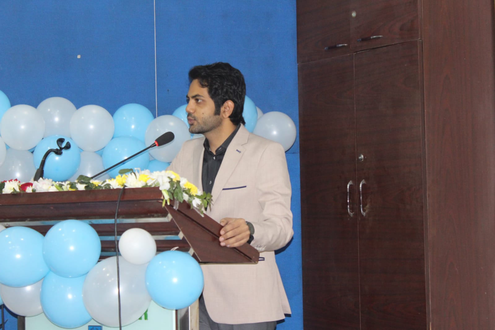 Speaking at the students’ freshers’ reception